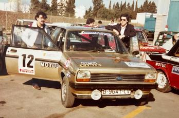 Simeón Ribes-Óscar Larrosa (Ford Fiesta 1300-S), Campeonato Zanini-Racing 1982 / Foto: Archivo Ribes